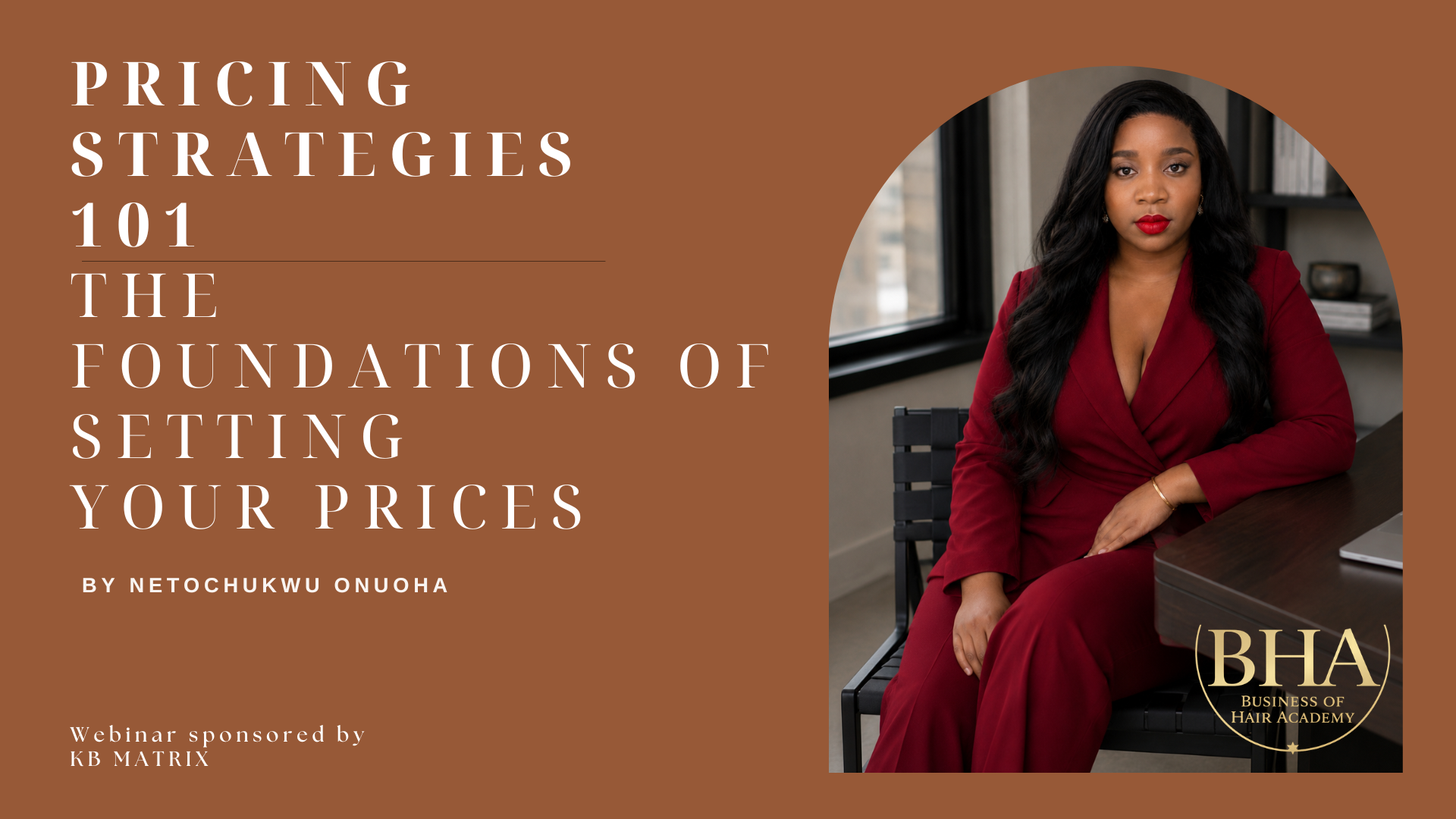 Pricing Strategies 101, BHA Academy Module 02 training cover